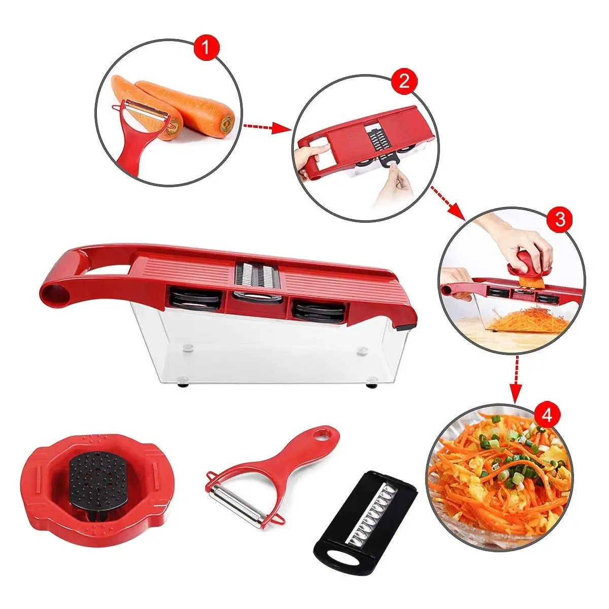 6 in 1 Mandoline Slicer Multifunctional Food Chopper