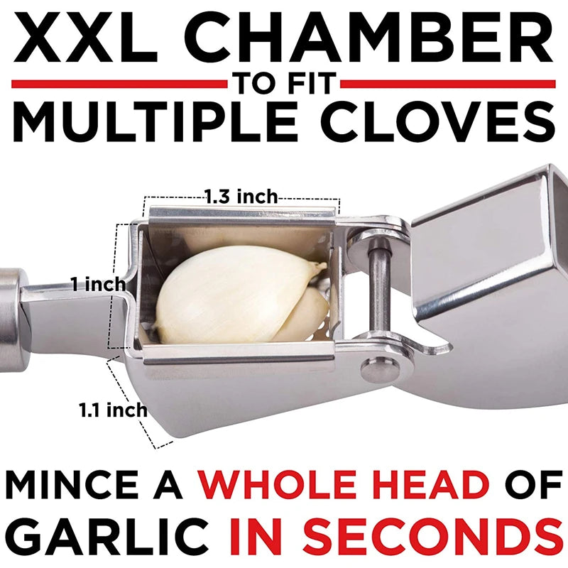 Garlic Press Kit Stainless Steel Garlic Press