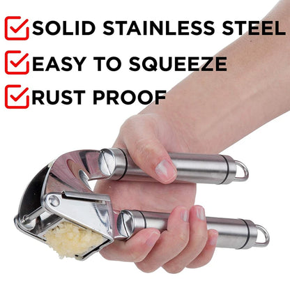 Garlic Press Kit Stainless Steel Garlic Press