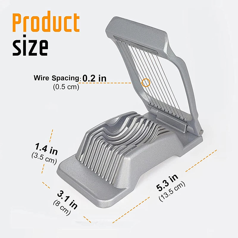 Egg Slicer for Hard Boiled Eggs Stainless Steel Wire Egg Slicer