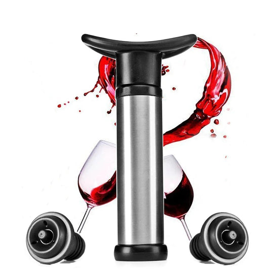 Pumping Wine Stopper Stainless Steel Wine Saver