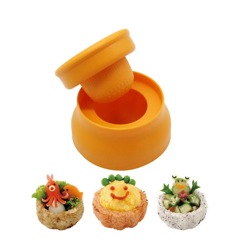 Japanese Rice Mold DIY Plastic Rice Ball Cup Mold Maker