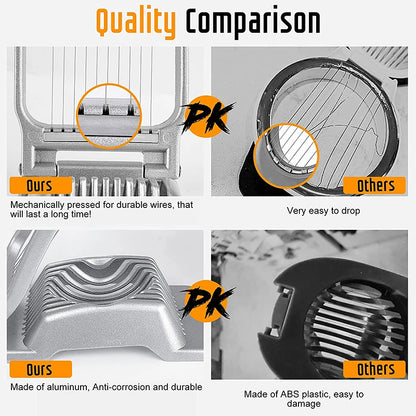 Egg Slicer for Hard Boiled Eggs Stainless Steel Wire Egg Slicer