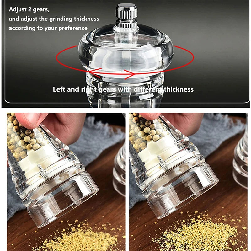 Clear Arcylic Salt Pepper Grinder Mill