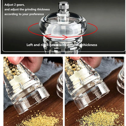 Clear Arcylic Salt Pepper Grinder Mill