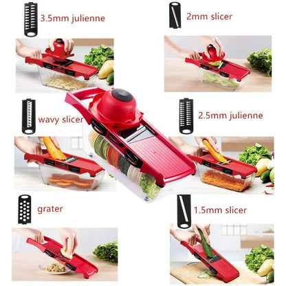 6 in 1 Mandoline Slicer Multifunctional Food Chopper