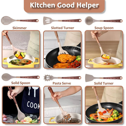 Silicone Kitchen Utensil Set 10 Pcs