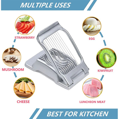 Egg Slicer for Hard Boiled Eggs Stainless Steel Wire Egg Slicer